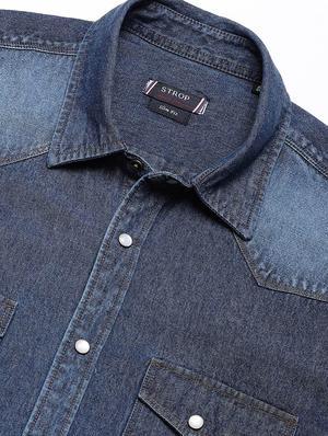blue faded casual shirt - 16954776 - Standard Image - 6