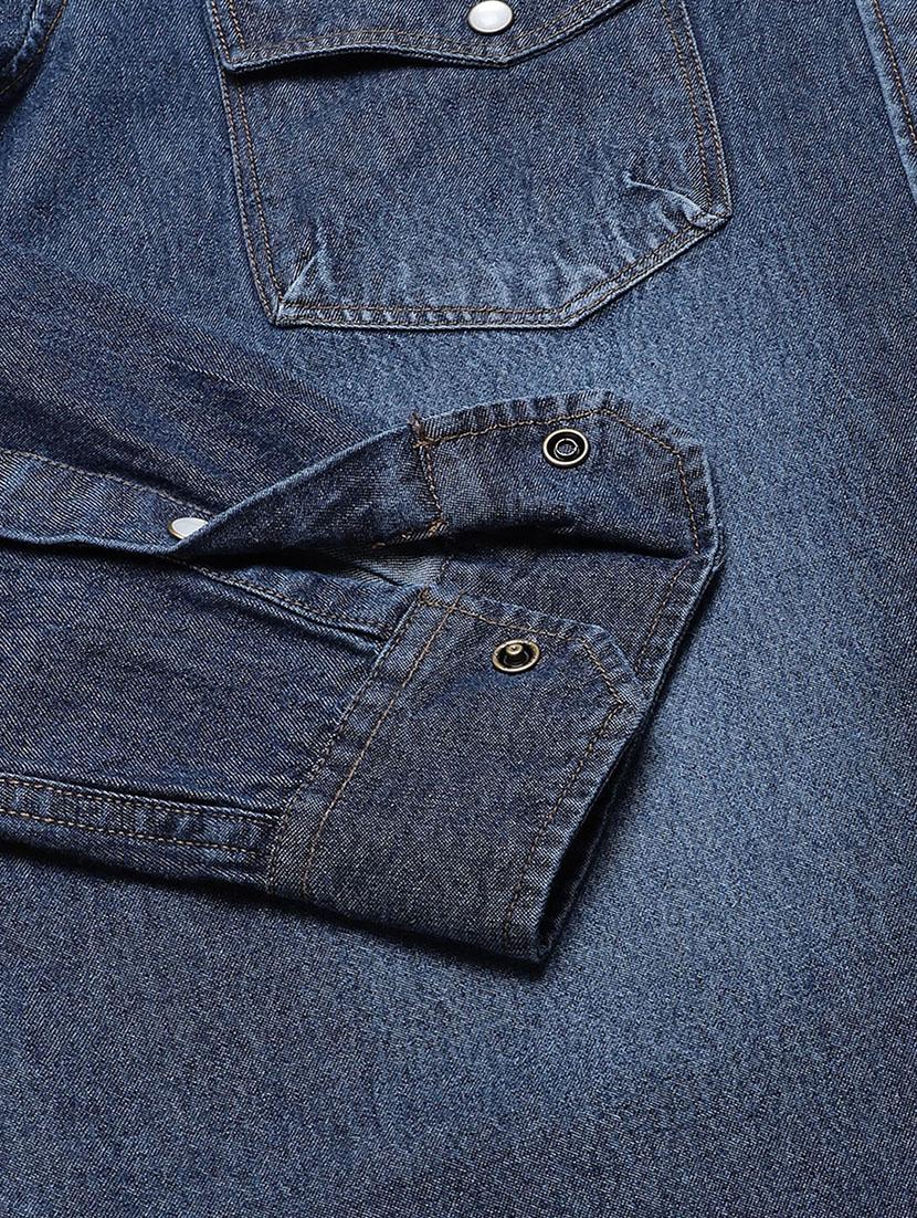 blue faded casual shirt - 16954776 - Zoom Image - 5