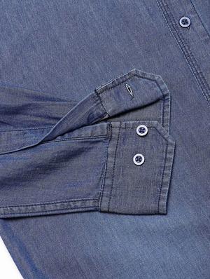 blue faded casual shirt - 16954780 - Standard Image - 6