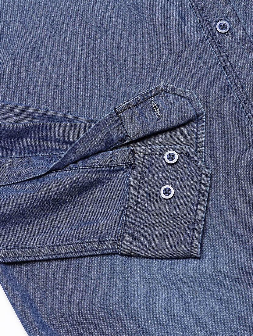 blue faded casual shirt - 16954780 - Zoom Image - 6