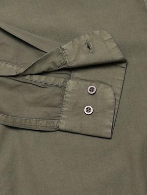 green solid casual shirt - 16954783 - Standard Image - 6