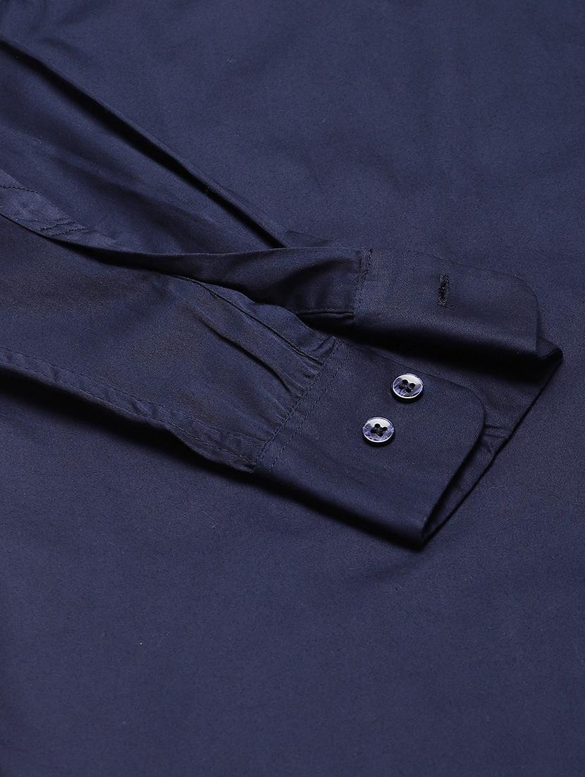 blue solid casual shirt - 16954784 - Zoom Image - 6