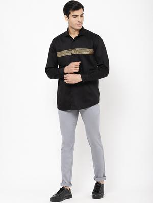 black taped casual shirt - 16954786 - Standard Image - 4