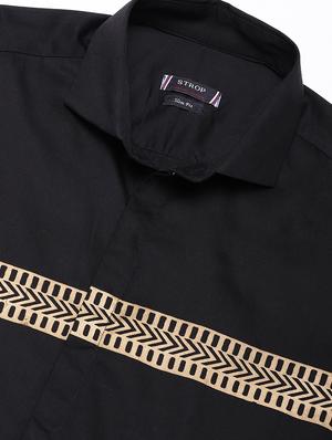 black taped casual shirt - 16954786 - Standard Image - 5