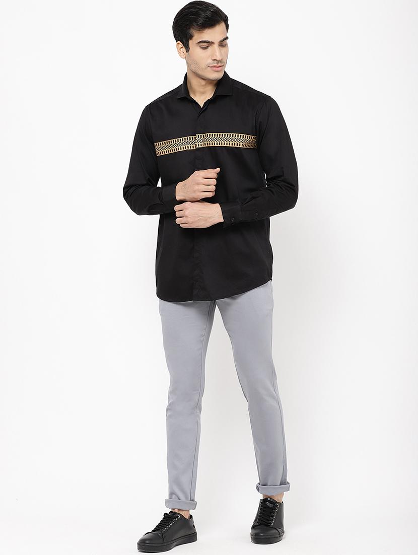 black taped casual shirt - 16954786 - Zoom Image - 4