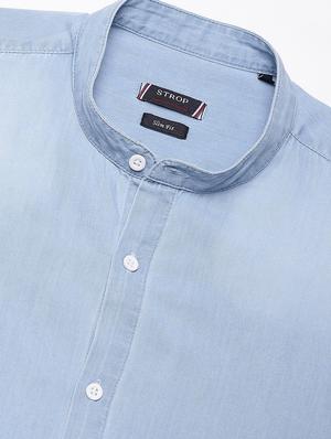 light blue faded casual shirt - 16954789 - Standard Image - 5