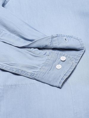 light blue faded casual shirt - 16954789 - Standard Image - 6