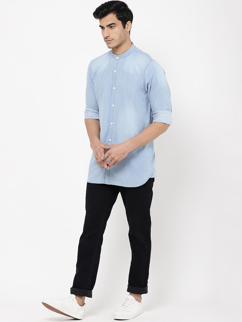 light blue faded casual shirt - 16954789 - Zoom Image - 4