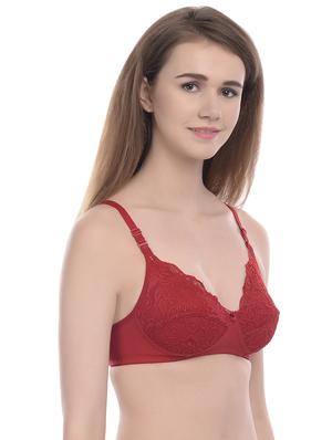 bow patch lace panel bra - 16954872 - Standard Image - 3