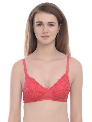 bow patch lace panel bra - 16954872 - Standard Image - 5