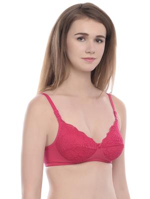 bow patch lace panel bra - 16954875 - Standard Image - 6