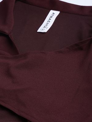 overlap neck crop top - 16955095 - Standard Image - 6