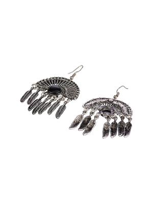 black brass drop earring - 16955314 - Standard Image - 2
