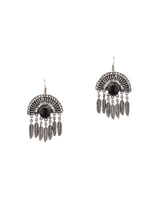 black brass drop earring - 16955314 - Standard Image - 3