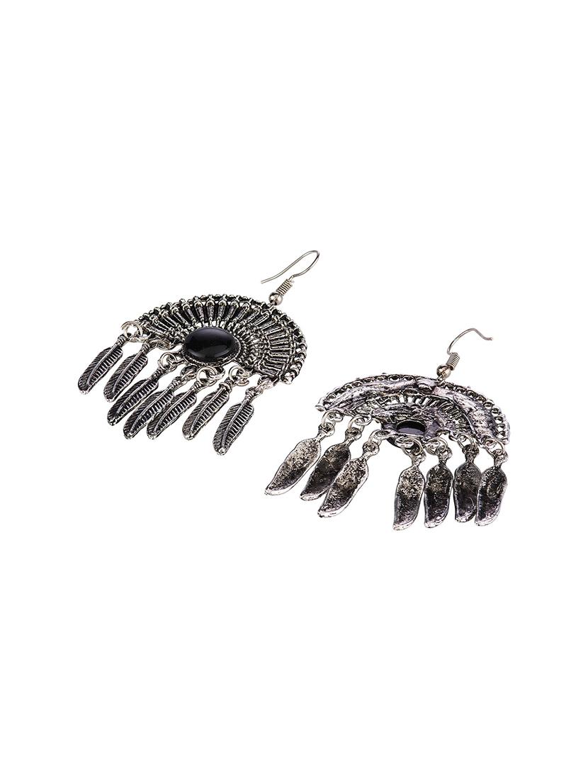 black brass drop earring - 16955314 - Zoom Image - 2