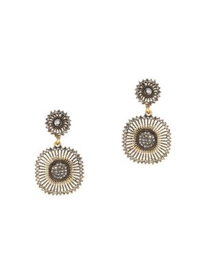 gold brass drop earring - 16955324 - Standard Image - 3
