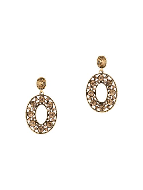gold brass drop earring - 16955325 - Standard Image - 1