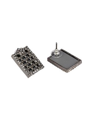 black brass studs earring - 16955331 - Standard Image - 2