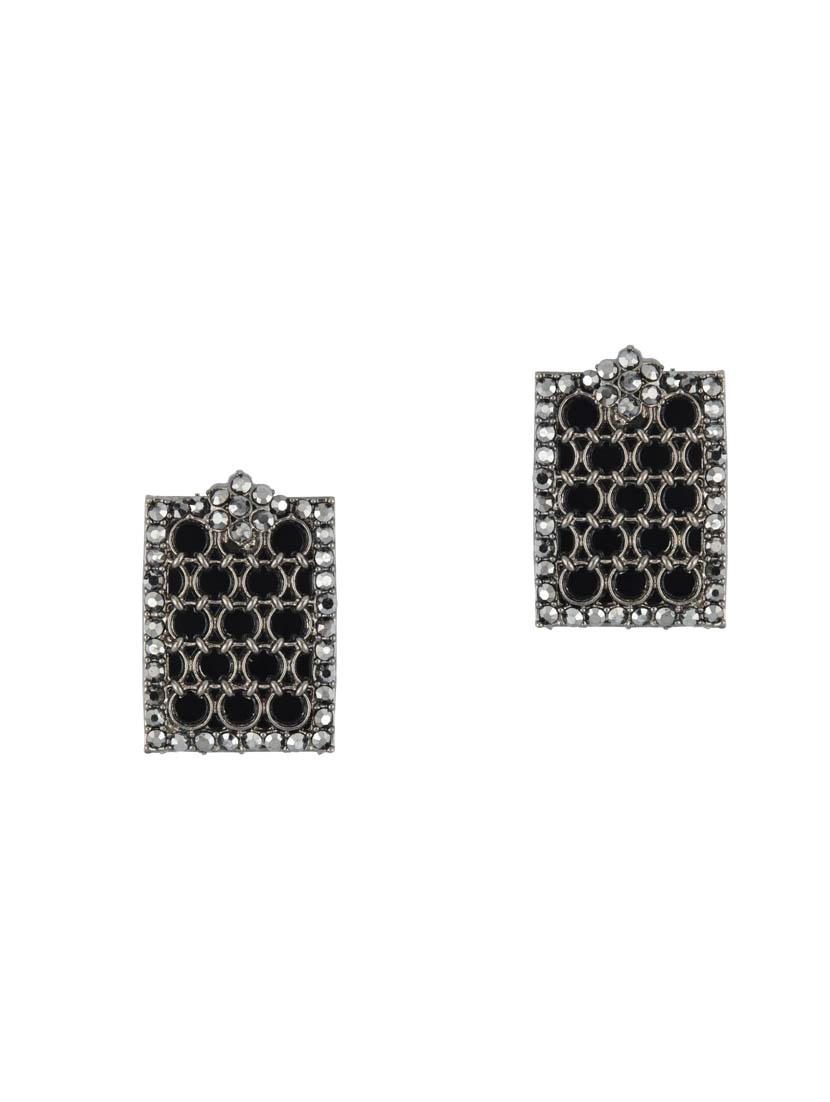 black brass studs earring - 16955331 - Zoom Image - 3