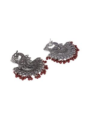 red brass drop earring - 16955336 - Standard Image - 2