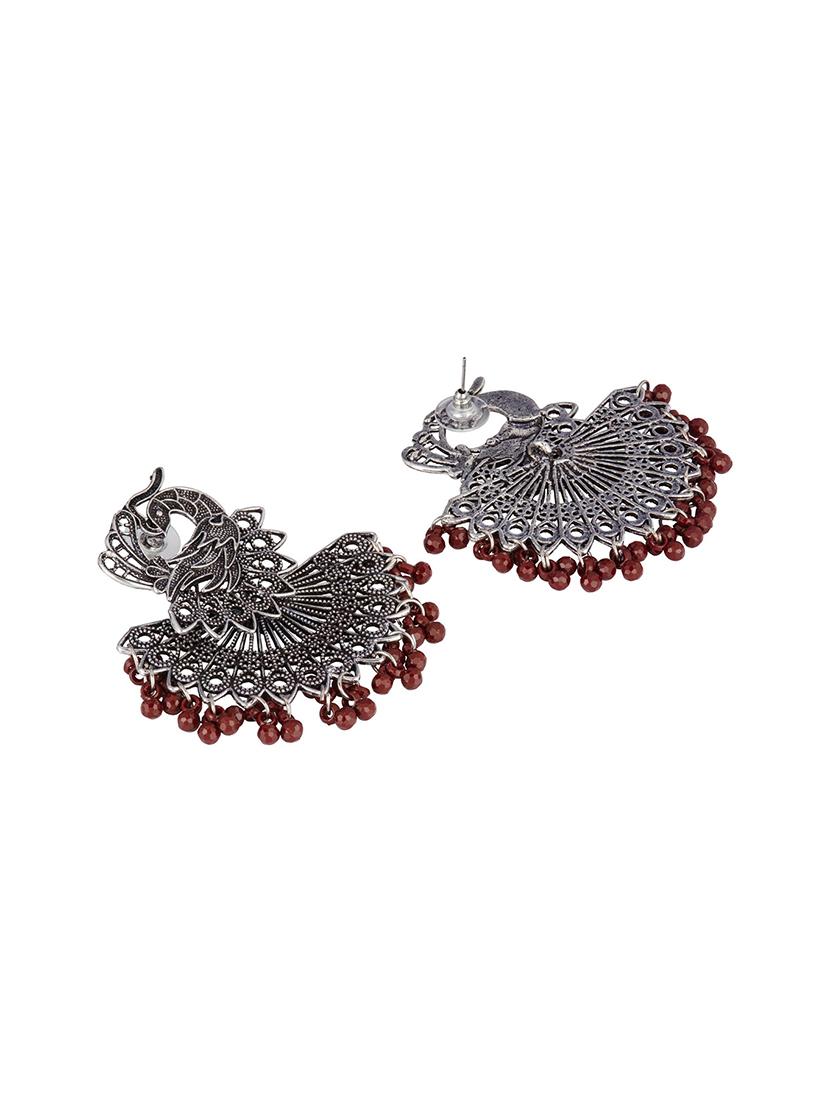 red brass drop earring - 16955336 - Zoom Image - 2