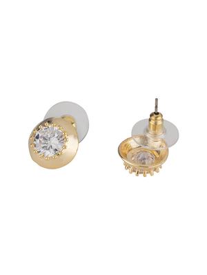 silver brass studs earring - 16955338 - Standard Image - 2