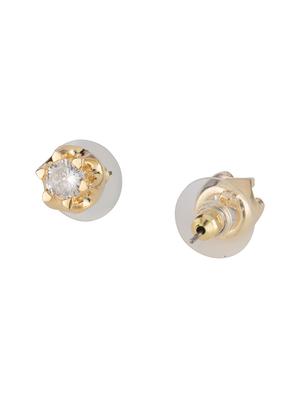 gold brass studs earring - 16955345 - Standard Image - 2