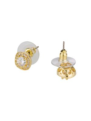 gold brass studs earring - 16955353 - Standard Image - 2