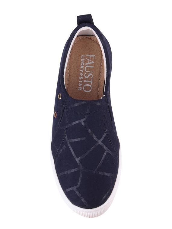 navy blue slip on casual shoes - 16955402 - Zoom Image - 3
