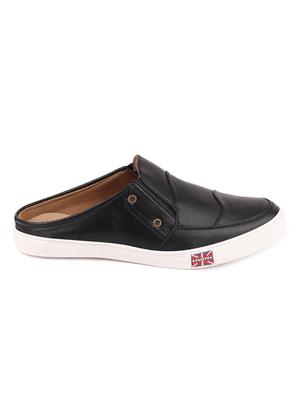 black slip on casual shoes - 16955412 - Standard Image - 2