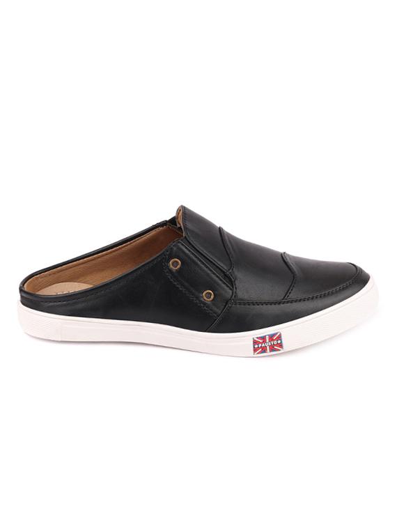 black slip on casual shoes - 16955412 - Zoom Image - 2