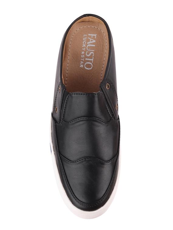 black slip on casual shoes - 16955412 - Zoom Image - 3