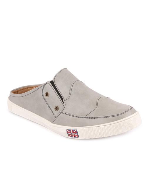grey slip on casual shoes - 16955413 - Standard Image - 1