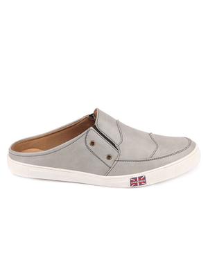 grey slip on casual shoes - 16955413 - Standard Image - 2