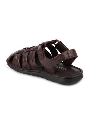 brown back strap sandals - 16955417 - Standard Image - 3