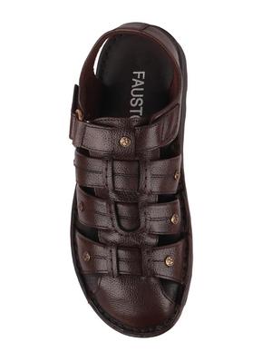 brown back strap sandals - 16955417 - Standard Image - 4