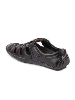 black back strap sandals - 16955422 - Standard Image - 3