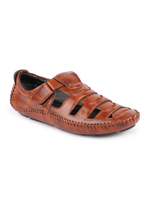 tan back strap sandals - 16955424 - Standard Image - 1