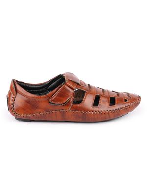 tan back strap sandals - 16955424 - Standard Image - 2