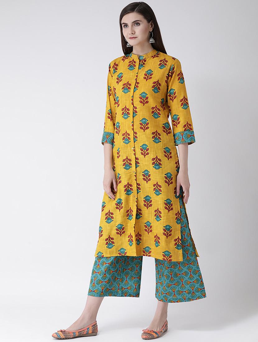 floral kurta palazzo set - 16955455 - Zoom Image - 2