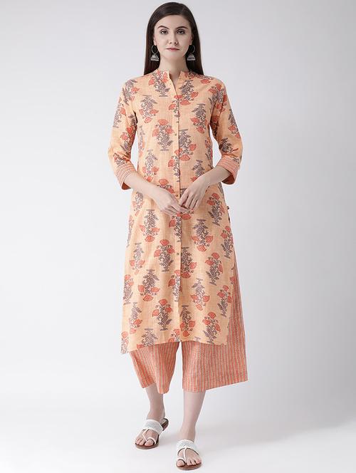 floral kurta palazzo set - 16955456 - Standard Image - 1