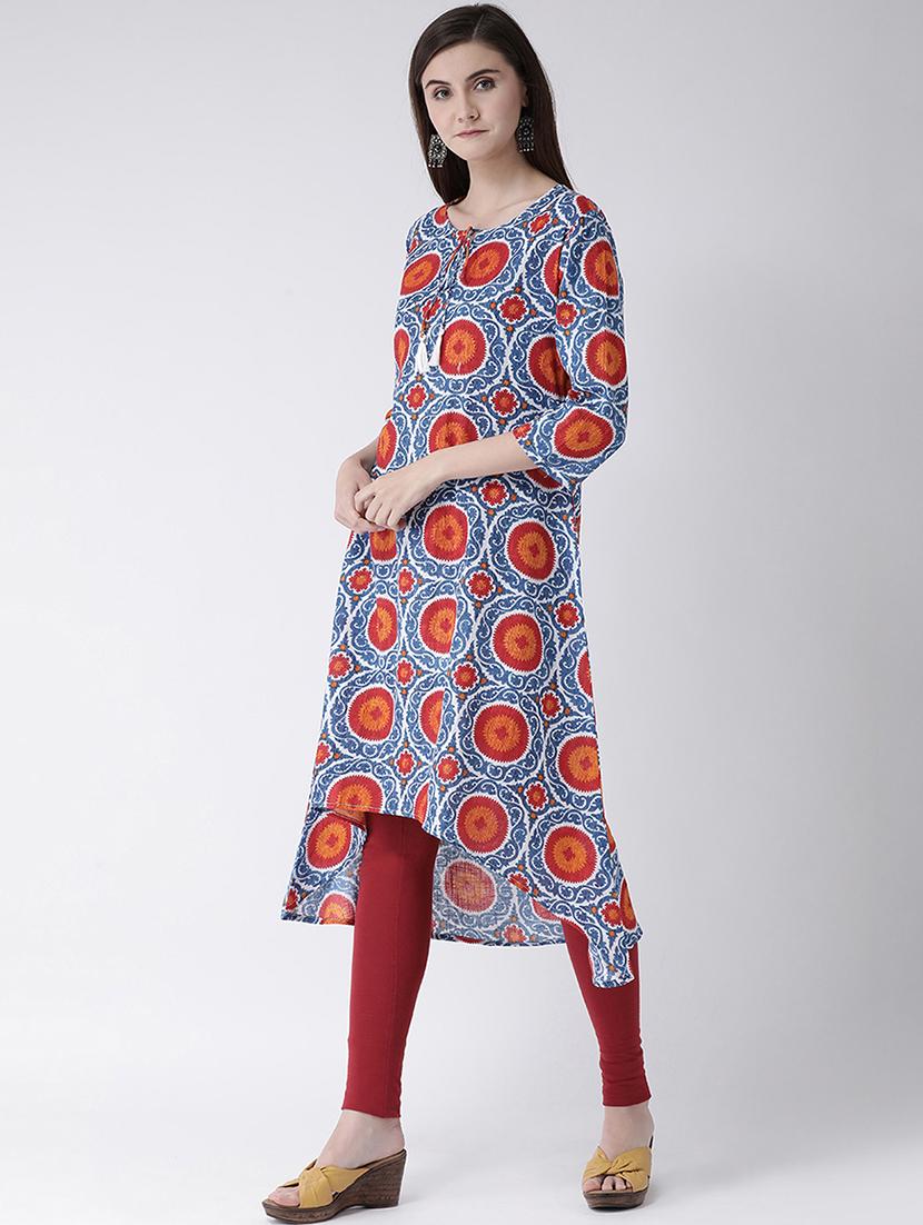 printed a-line kurta - 16955465 - Zoom Image - 2