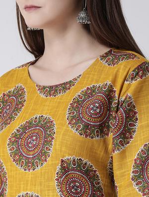 printed flared kurta - 16955469 - Standard Image - 4