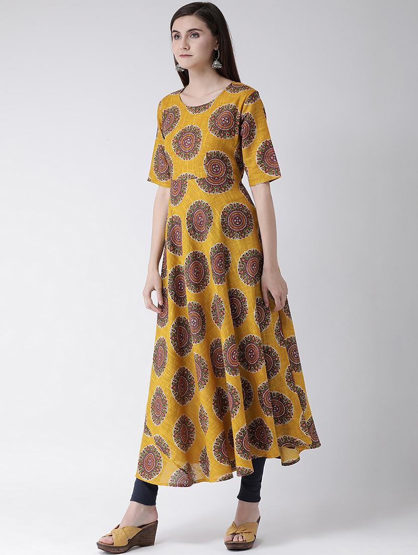 printed flared kurta - 16955469 - Zoom Image - 2