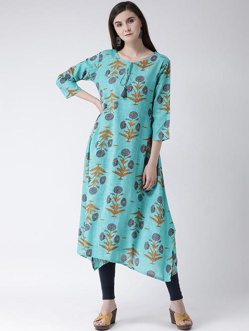 floral a-line kurta - 16955472 - Standard Image - 1