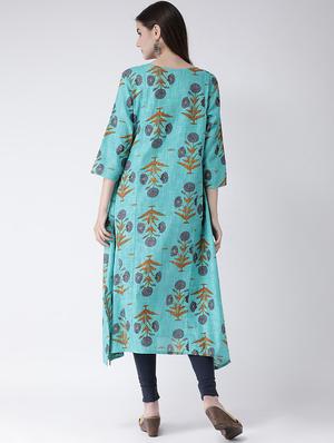 floral a-line kurta - 16955472 - Standard Image - 3