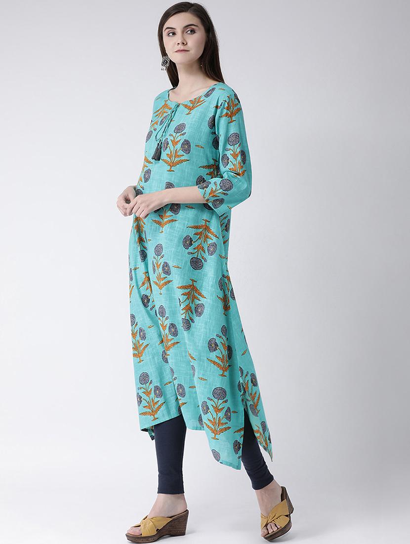 floral a-line kurta - 16955472 - Zoom Image - 2