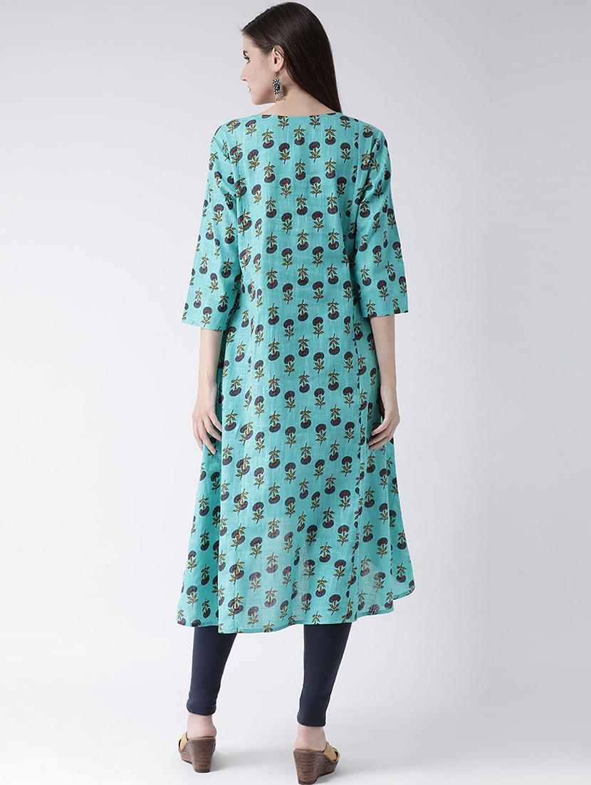 floral a-line kurta - 16955473 - Zoom Image - 3