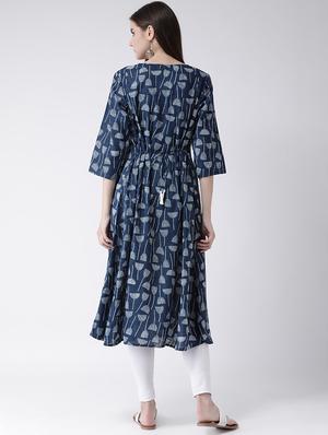 floral a-line kurta - 16955474 - Standard Image - 3