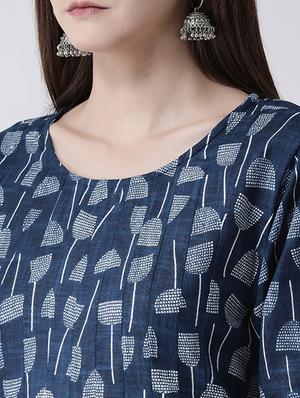 floral a-line kurta - 16955474 - Standard Image - 4